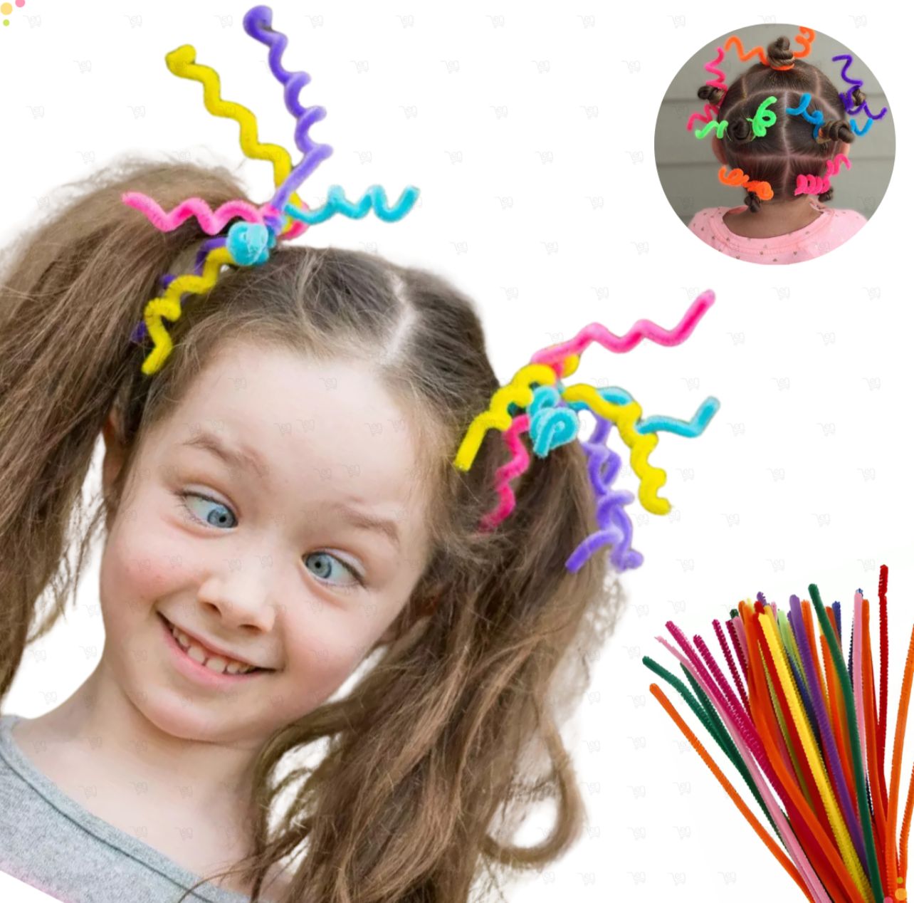Kit Penteado Cabelo Maluco (cerca de 50 peças)