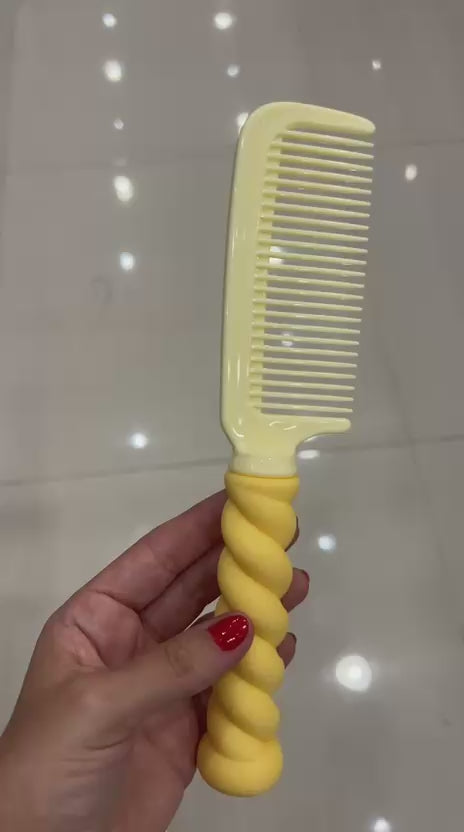 Pente de cabelo cabo mashmellow (12 peças cores variadas)