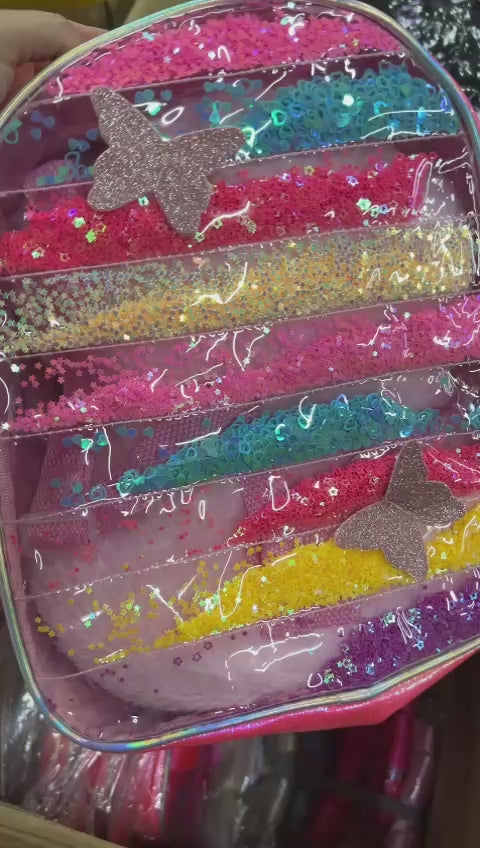 Mochila com Paetês (12 peças cores variadas)