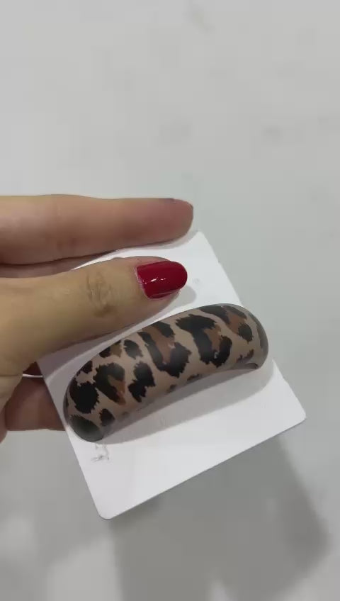 Xuxinha Metal Esmalte Fosco Animal Print Barrete (12 peças)