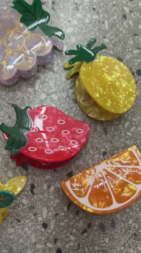 Piranha M Acetato Frutas (12 peças 2 de cada fruta)