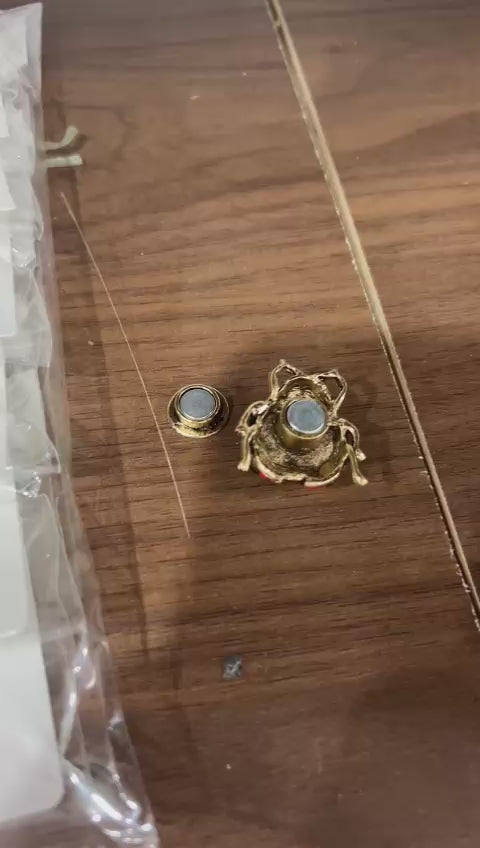 Broche com Imã Abelha Cravejada Grande (12 peças cores variadas)