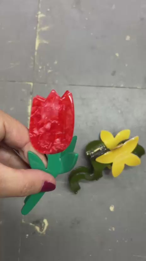 Pregadeira g acetato tulipa (12 peças)