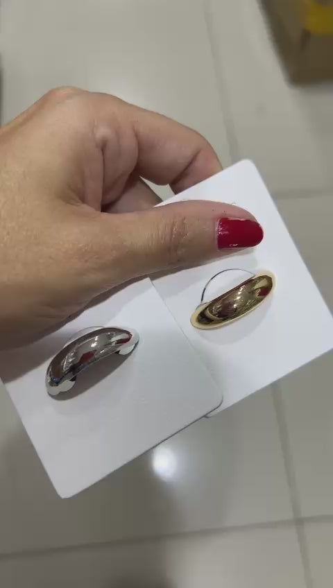Xuxinha Metal PP Barrete Côncavo (12 peças 10 douradas 2 prata)