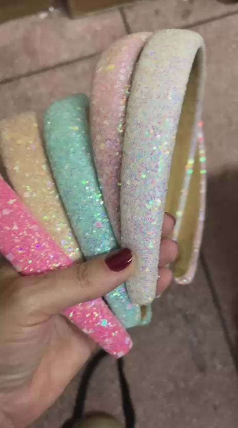 Tiara infanto juvenil confort flocadas (12 peças 3 Branco, e 2 nas demais)