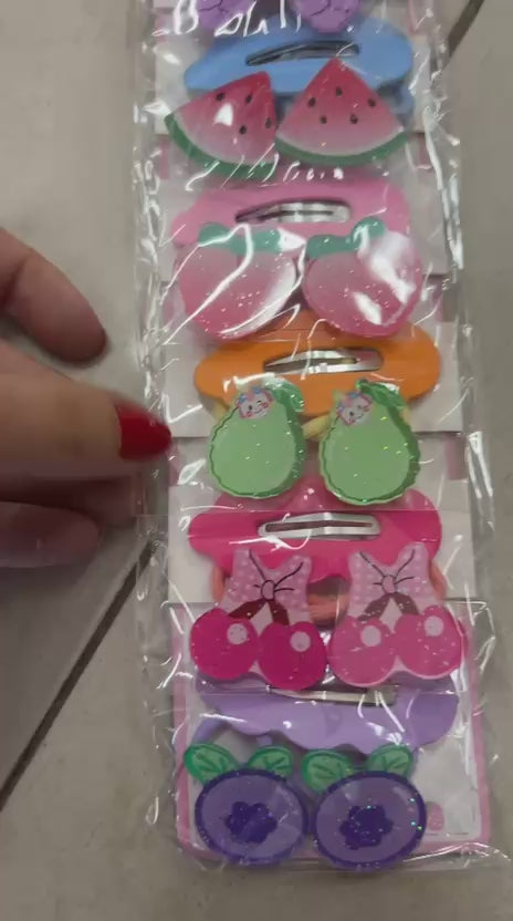 Tic tac frufru e xuxinhas frutinhas (10 kits com 3 peças cada)