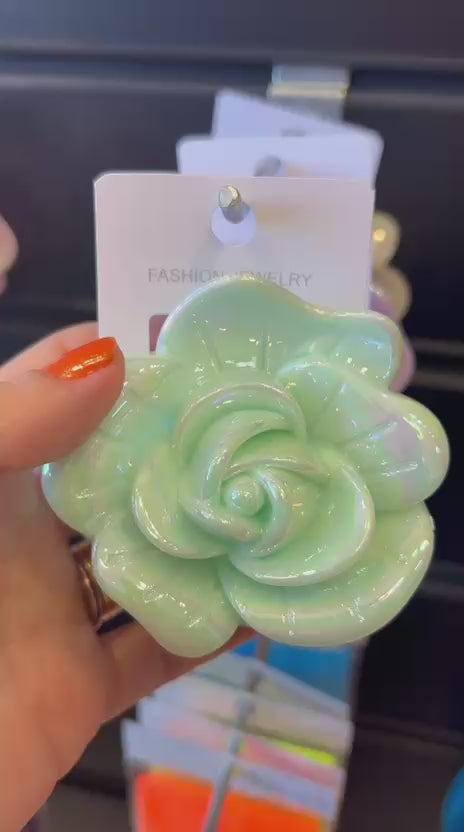 Pregadeira g poliéster camélia boreal (12 peças cores variadas)